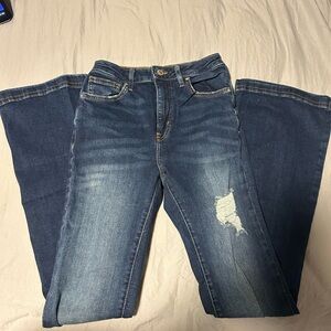 Forever 21 Dark Blue Flare Jeans